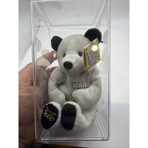 New York Yankees  #2 2000 W/tags Bear In Display Case.